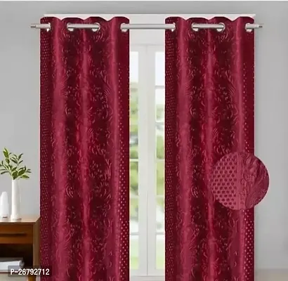 S M Stylish Door 7 Feet Curtain /Pack Of 2 pcs