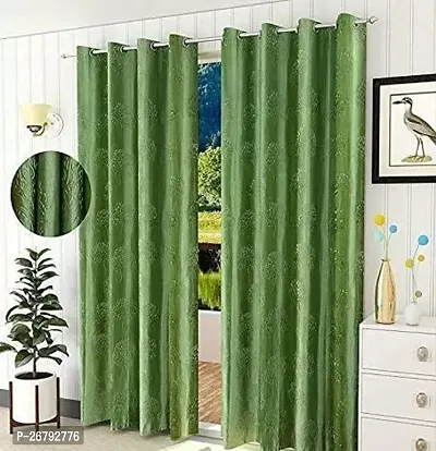 SM Punching Solid Tree Emboss Door 7 FT (Pack of 2pc) Green-thumb0