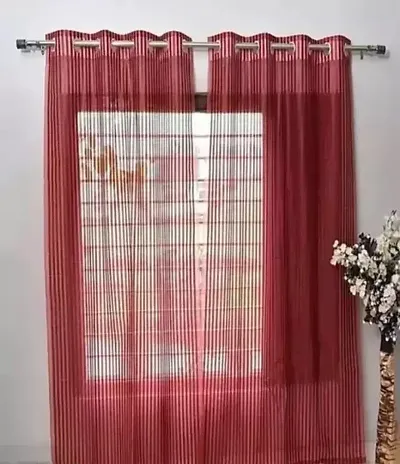 WEBICOR Curtain Crystal Sheer Polyster Net Transparent Curtains for Living Room