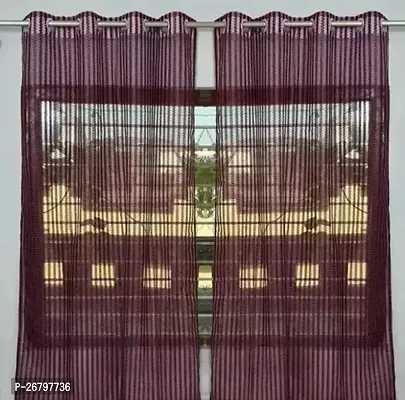 SM Tissue Curtains Door 9 Feet Color Coffee (Pack of 2 pc)