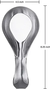 Stainless Steel Spoon Rest Holder, Tableware Hotel Restaurant, Length 8.5 Inch, Plated Serving Spoon?|Pack of 1| Silver-thumb3