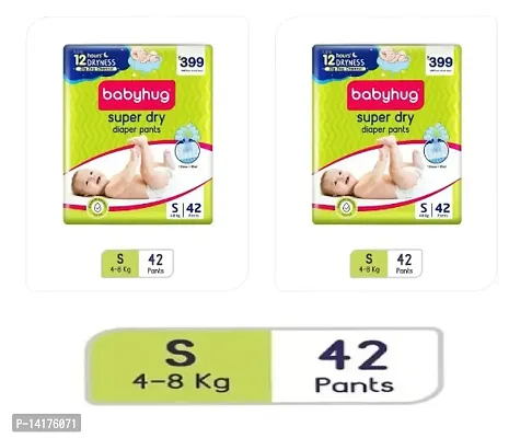 Babyhug Super dry diaper pants (S) 42 Pieces (Pack Of 2) (84 Diapers)-thumb0
