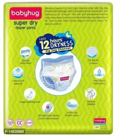 Babyhug Super dry diaper pants large (L) 30 Pieces (Pack Of 4) (120 Diapers)-thumb5
