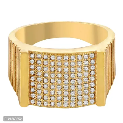 Spangel Enterprise Diamond Collection 18k Yellow Gold and Diamond Ring for men (20.0) (18.0)-thumb2