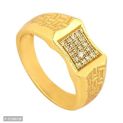 Spangel Enterprise Diamond Collection 18k Yellow Gold and Diamond Ring for men (20.0)-thumb0