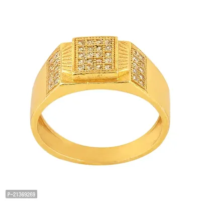 Spangel Enterprise Diamond Collection 18k Yellow Gold and Diamond Ring for men (19.0)-thumb2