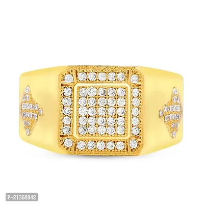Buy Spangel Fashion Men's Finger Ring Brass With Diamond Stylish