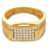 Spangel Enterprise Diamond Collection 18k Yellow Gold and Diamond Ring for men (17.0)-thumb1