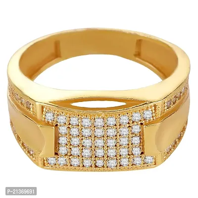 Spangel Enterprise Diamond Collection 18k Yellow Gold and Diamond Ring for men (17.0)-thumb2