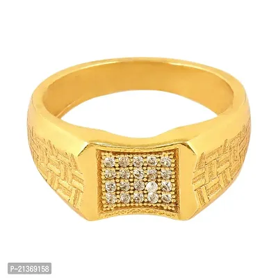 Spangel Enterprise Diamond Collection 18k Yellow Gold and Diamond Ring for men (20.0)-thumb3