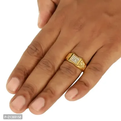 Spangel Enterprise Diamond Collection 18k Yellow Gold and Diamond Ring for men (20.0)-thumb4
