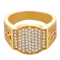 Spangel Enterprise Diamond Collection 18k Yellow Gold and Diamond Ring for men (20.0) (20.0)-thumb1