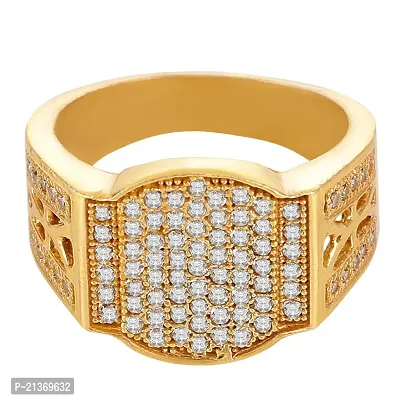 Spangel Enterprise Diamond Collection 18k Yellow Gold and Diamond Ring for men (20.0) (20.0)-thumb2