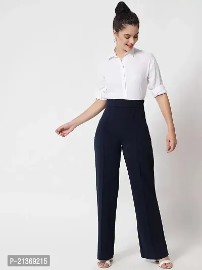 Buy Spangel Fashion Women's Yoga Dress Pants Stratchable Work Slacks  Business Casual Office Straight Leg/Bootcut Elastic Waist Trouser for Women  Online In India At Discounted Prices