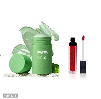 Combo Set Of Green Mask Stick Matte Me Red Single Masks