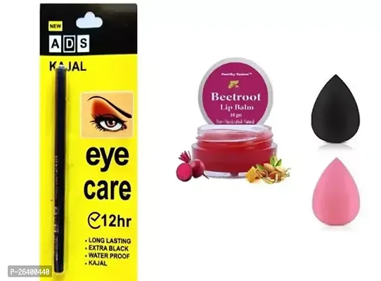 Combo Set Of Ads Kajal Beet Root Lip Balm 2 Puff