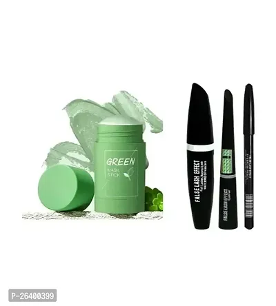 Combo Set Of Green Mask 3 In 1 Eyeliner