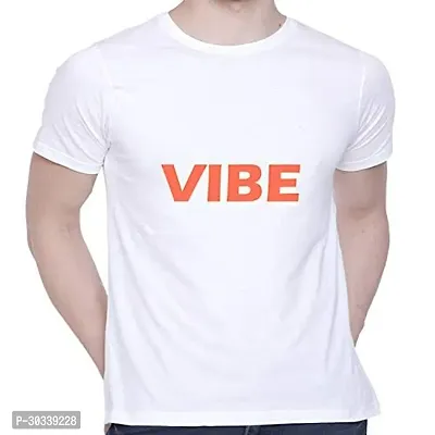 Comfortable White Cotton Tees For Men-thumb0