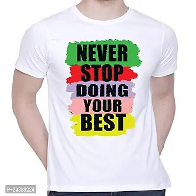 Comfortable White Cotton Tees For Men