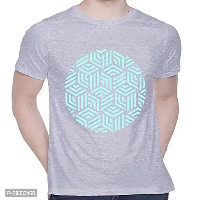 Reliable Grey Cotton Printed T-Shirt For Men-thumb0