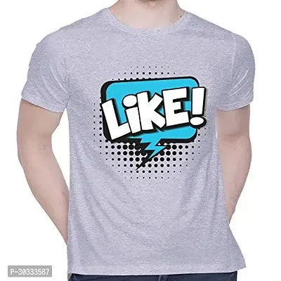 Reliable Grey Cotton Printed T-Shirt For Men-thumb0