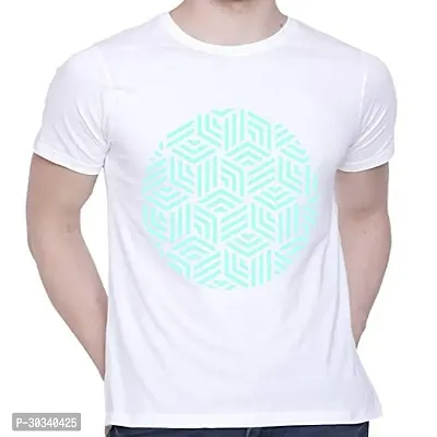 Comfortable White Cotton Tees For Men-thumb0