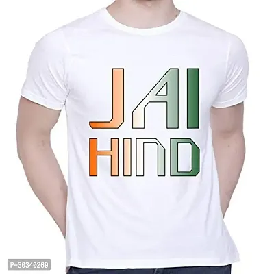 Comfortable White Cotton Tees For Men-thumb0