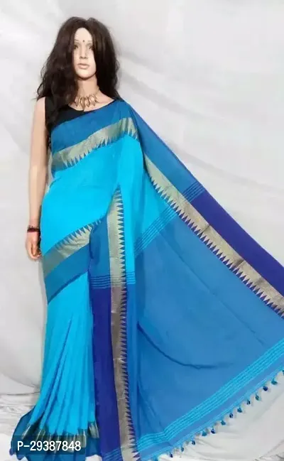 Stylish Cotton Silk Saree with Blouse piece-thumb0