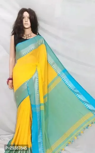 Stylish Cotton Silk Saree with Blouse piece-thumb0