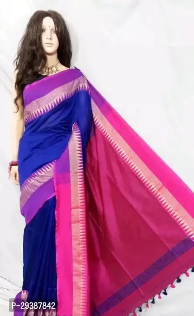 Stylish Cotton Silk Saree with Blouse piece-thumb0