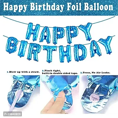 4th Birthday Decoration Items For Boys - 48Pcs Fourth Birthday Decoration - 4th Birthday Party Decorations,Birthday Decorations kit for Boys 4th birthday/ Baby Birthday Decoration Items 4 Year / Birth-thumb3