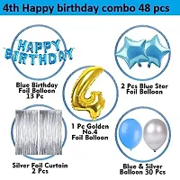 4th Birthday Decoration Items For Boys - 48Pcs Fourth Birthday Decoration - 4th Birthday Party Decorations,Birthday Decorations kit for Boys 4th birthday/ Baby Birthday Decoration Items 4 Year / Birth-thumb3