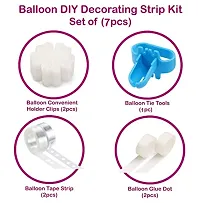 Baby Shower Latex Balloon, 2 Tape Strip, 1 Pc Tying Tool, 2 Set of Glue Dot, 2 Balloon Flower Clip, Multicolour-thumb1