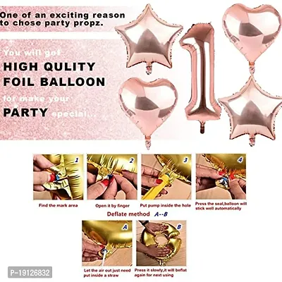 1st Birthday Decoration For Baby Girl Gold Rose Combo 34Pcs for Baby Girl 1st Bday Decor/Photo Booth Backdrop Decoration materials/1st Birth Day Party Decor/Stylish Pink White Birtgday Set-thumb4