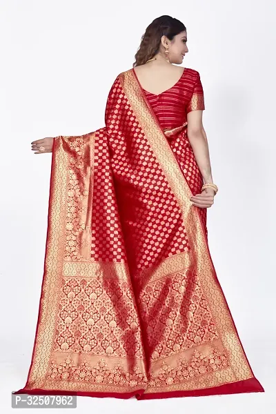 Stylish Maroon Art Silk Saree With Blouse Piece For Women-thumb2