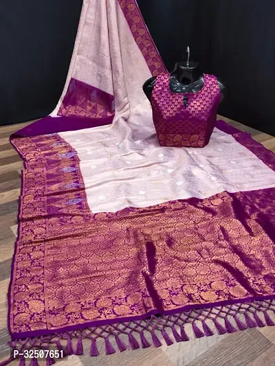 Stylish Multicoloured Art Silk Saree With Blouse Piece For Women-thumb0