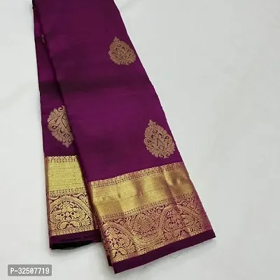 Stylish Purple Art Silk Saree With Blouse Piece For Women-thumb5