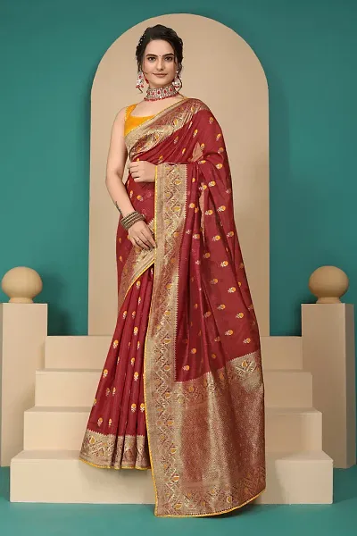 Best Selling Cotton Silk Saree with Blouse piece 