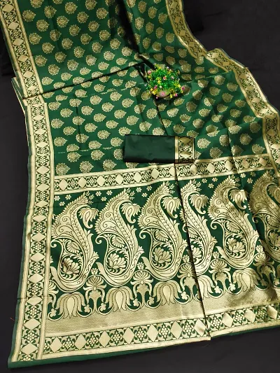 New In Art Silk Saree with Blouse piece 