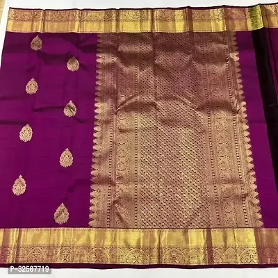 Stylish Purple Art Silk Saree With Blouse Piece For Women-thumb4