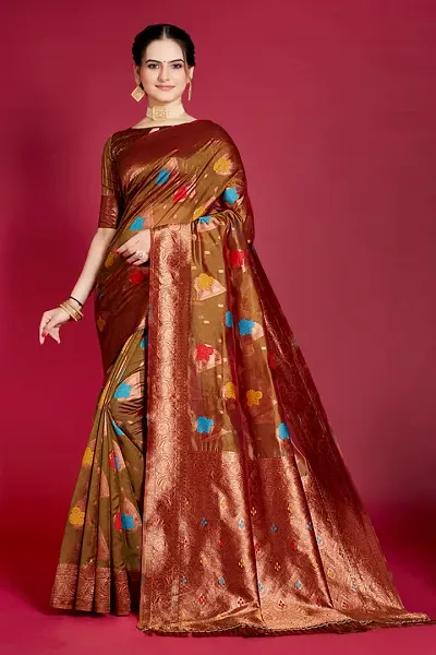 Must Have Organza Saree with Blouse piece 