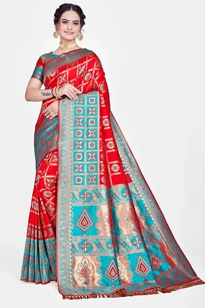 Alluring Art Silk Saree with Blouse piece 