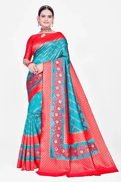 Trendy Art Silk Sarees With Blouse Piece