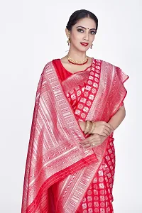 Stylish Red Art Silk Saree With Blouse Piece For Women-thumb4