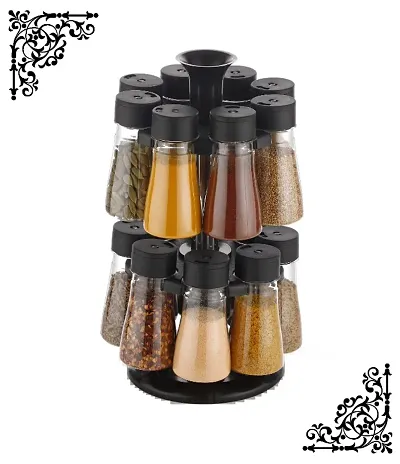 PERMAFROST Unbreakable Spice Rack for Kitchen Spice jar Masala Rack New Model Masala Rack Wooden Spice jar Masala Rack for Kitchen Spice Rack for Kitchen