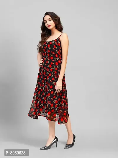 TexStile Woman Georgette Floral Printed Frock-thumb3