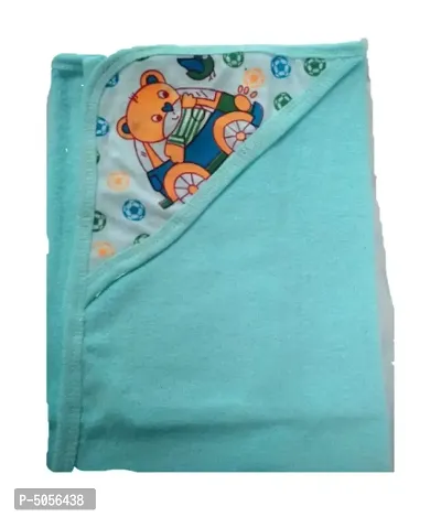SINGLE HOODED TOWEL FOR THE NEW BORN BABY ( SIZE 100CMS X 70CMS)-thumb0