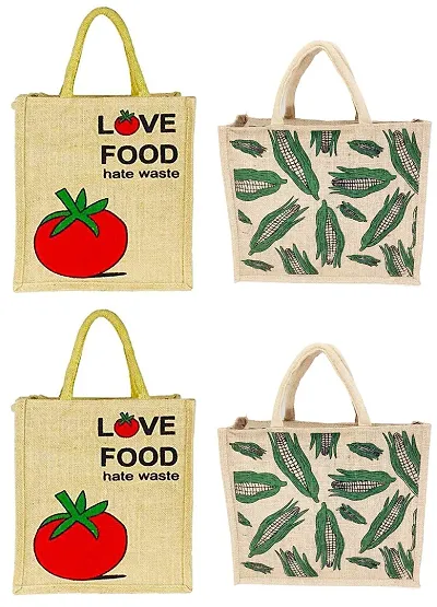 Latest Combos Of Multipurpose Jute Bags with Zip Closure