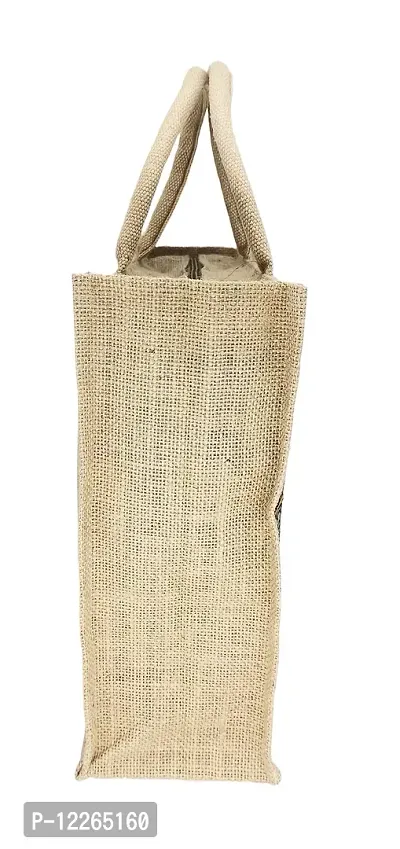 AMEYSON Red Bird Eco-Friendly Jute Tote Hand Bag For Office School Grocery Milk Shopping Men & Women (Pack Of 2)-thumb4