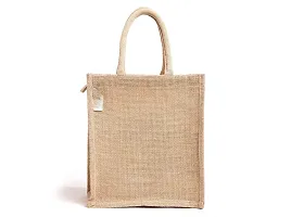 AMEYSON Emoji & Cycle Design Jute Bag with Zip Closure | Tote Lunch Bag | Multipurpose Bag (2)-thumb4